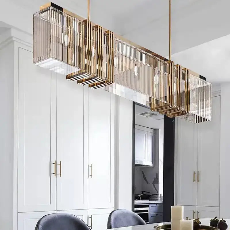 Gold Crystal Kitchen Chandelier