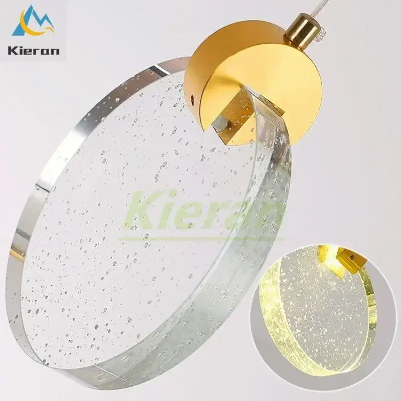 Gold Crystal Dining Pendant 16-Head Design