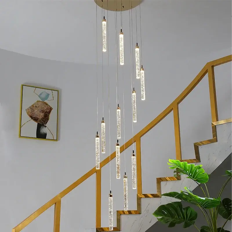 Gold Crystal Chandelier Light Up To 36 Lights