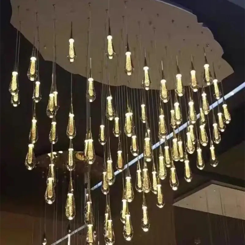 Chrome Crystal Teardrop Light