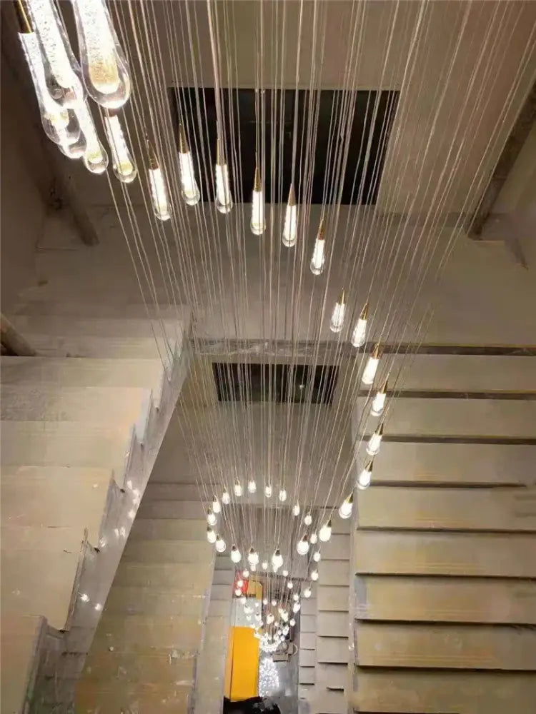 Chrome Crystal Teardrop Light