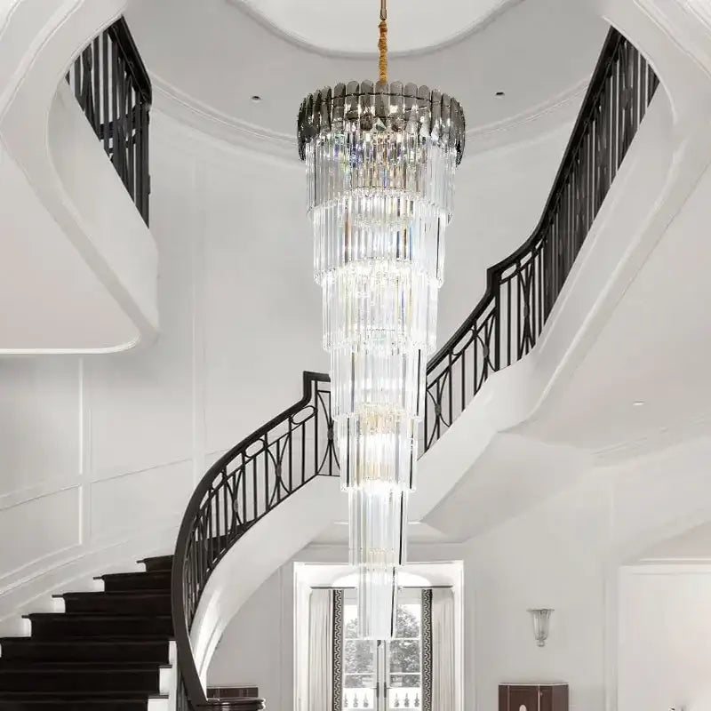 Amber Crystal Pendant Chandelier