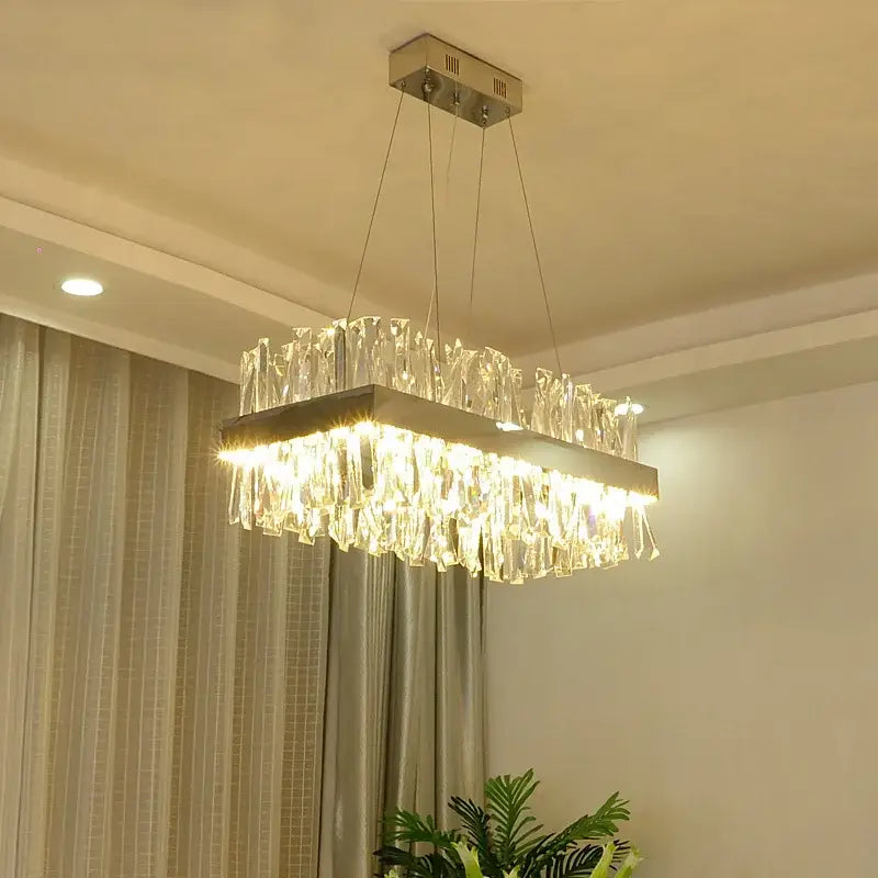 Gold Crystal 120cm Kitchen Chandelier
