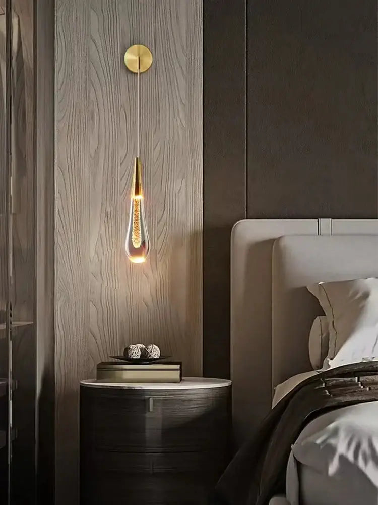 Brass Teardrop Wall Sconce