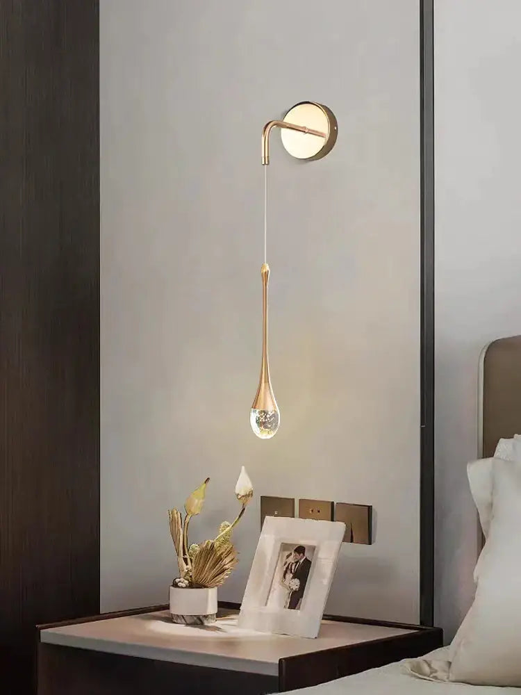 Brass Teardrop Wall Sconce