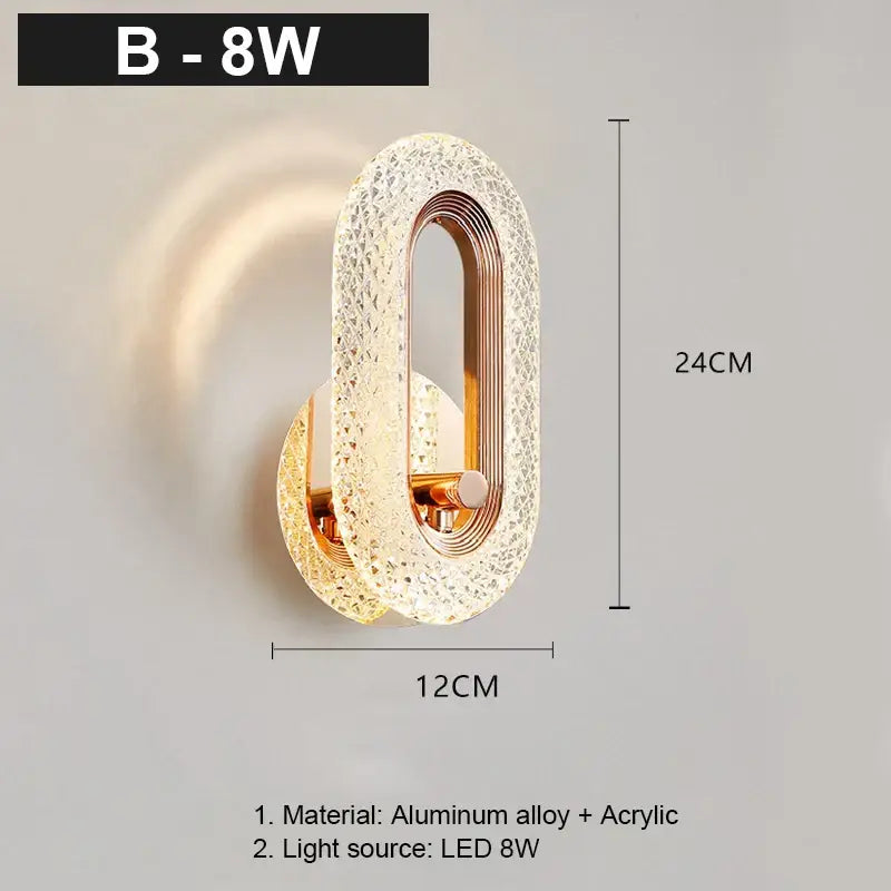 Nordic Gold Crystal Sconce