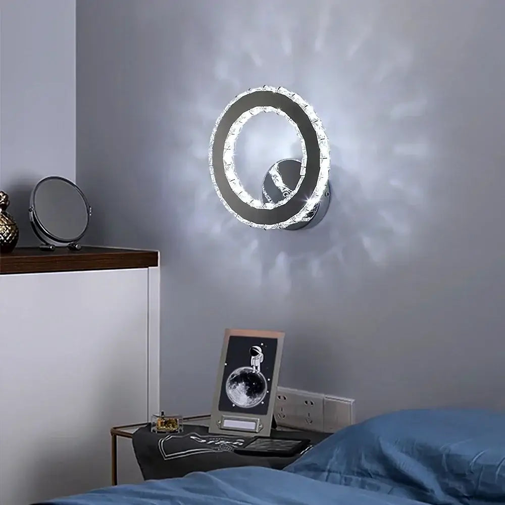 Glass Crystal Wall Sconce