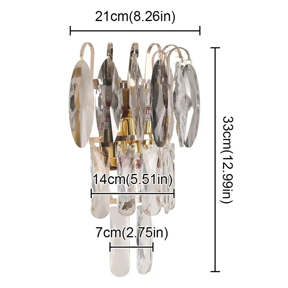Glass Crystal Wall Sconce