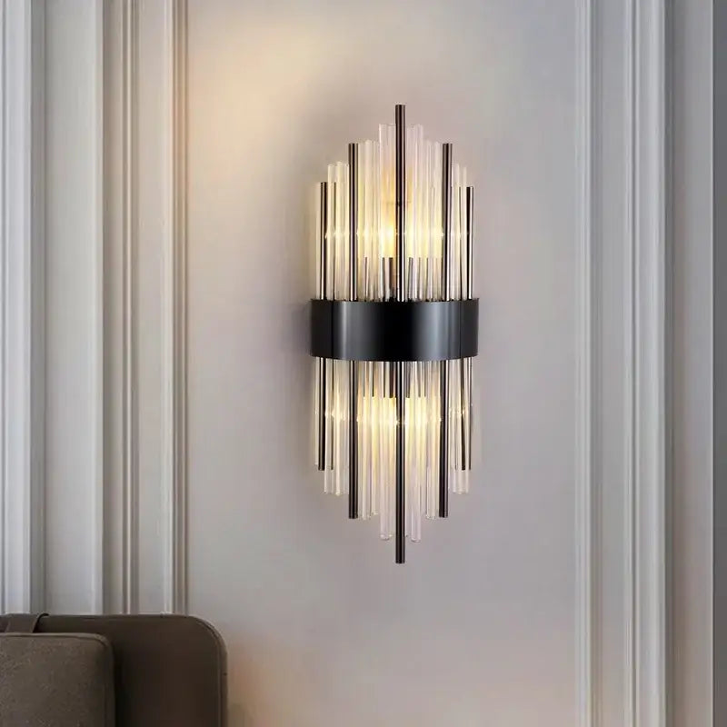 Glass Crystal Wall Sconce