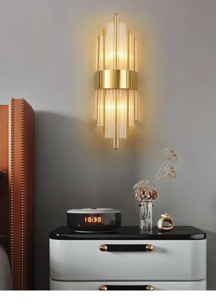 Glass Crystal Wall Sconce