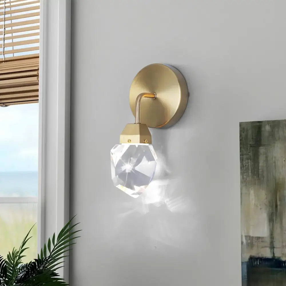 Gold Art Deco Wall Light