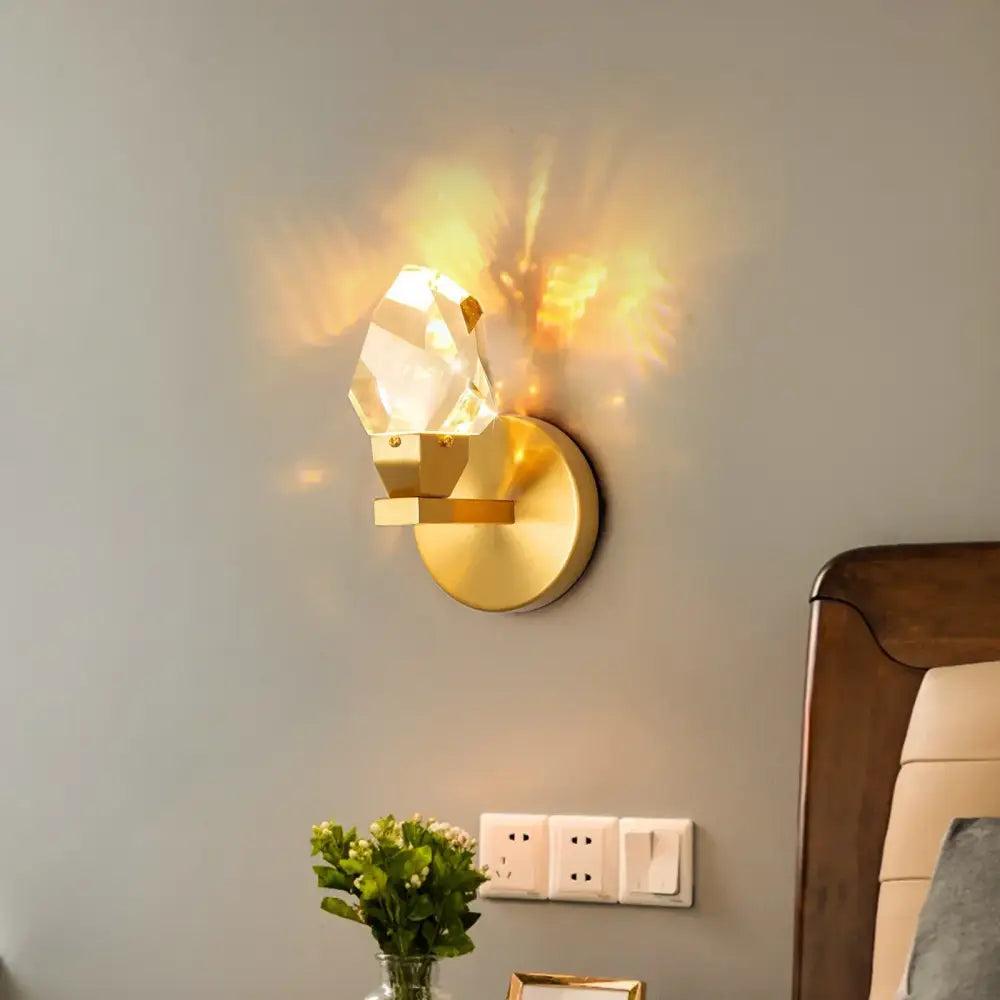 Gold Art Deco Wall Light