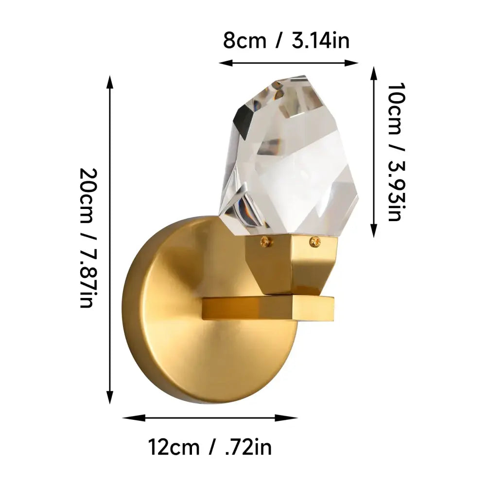 Gold Art Deco Wall Light