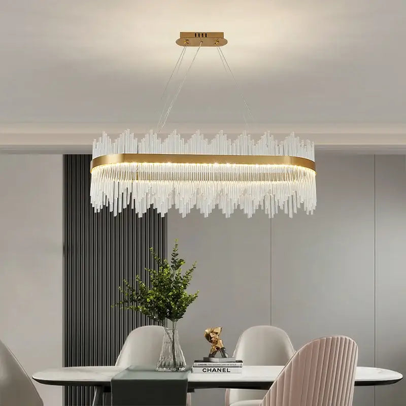 Gold Crystal Round 120cm Nordic Chandelier