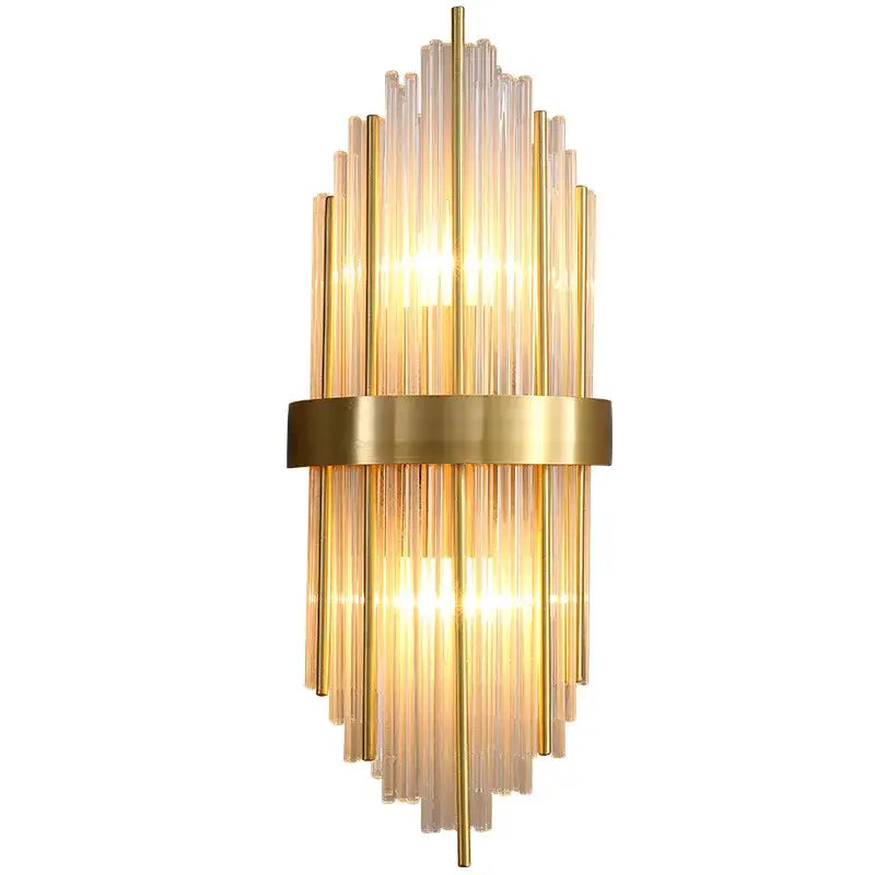 Gold Art Deco Glass Sconce