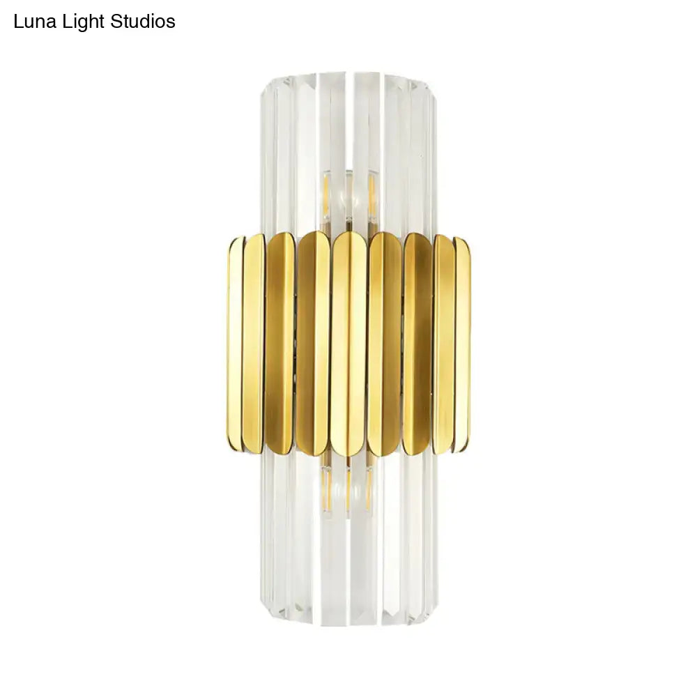 Gold Crystal Sconce Light