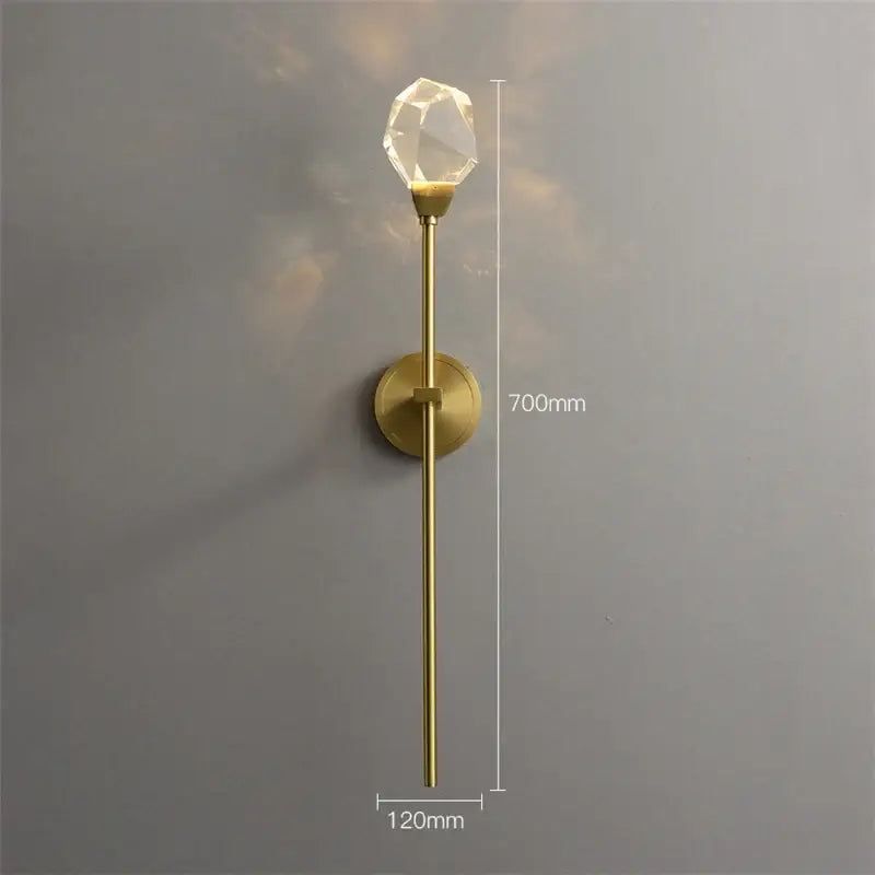 Gold Slender LED Sconce