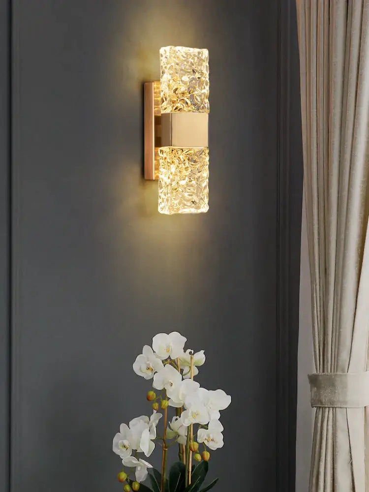 Gold Textured Wall Sconce