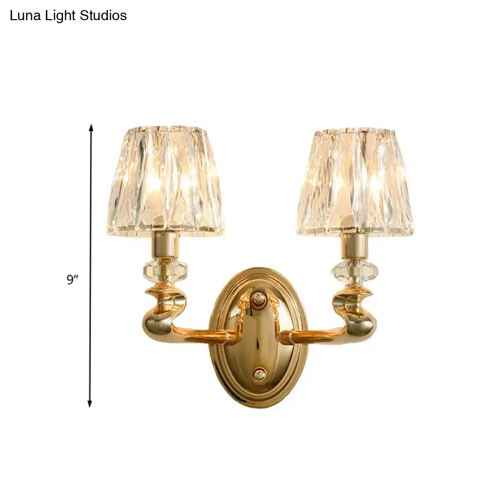 Gold Conical Wall Sconce