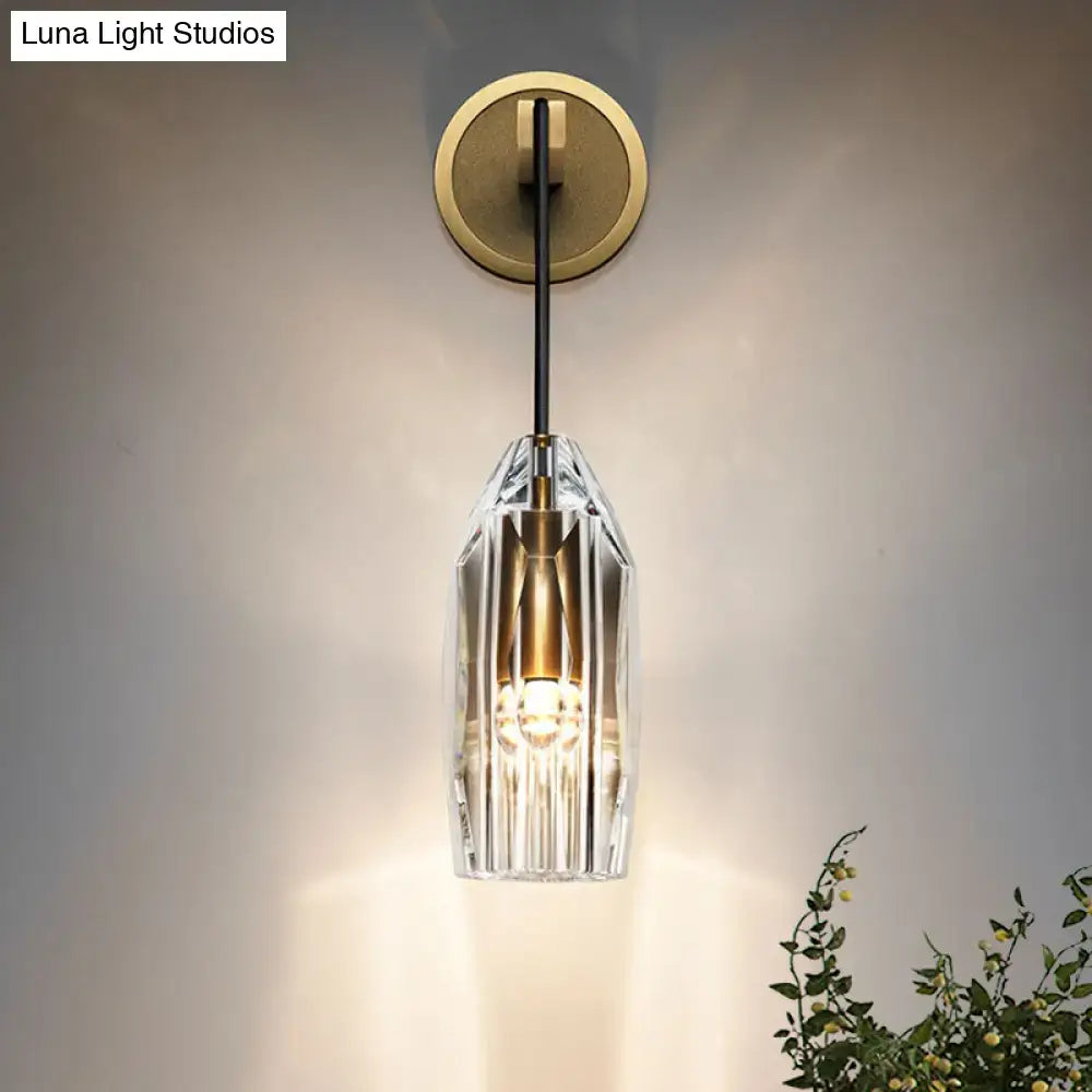 Gold Crystal Wired Sconce