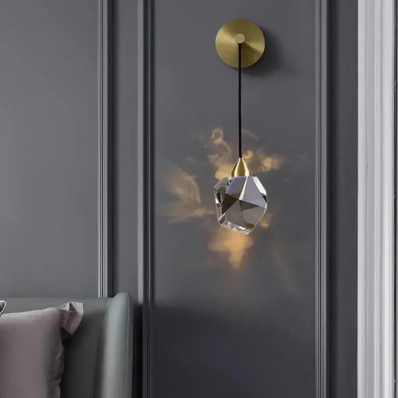 Gold Nordic Wall Sconce for Living Rooms