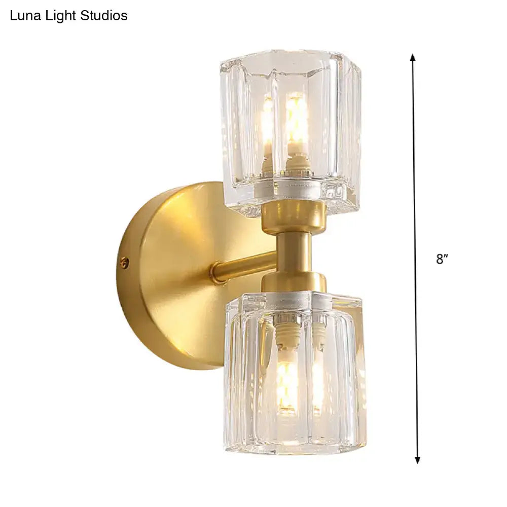 Gold Rectangular Wall Sconce