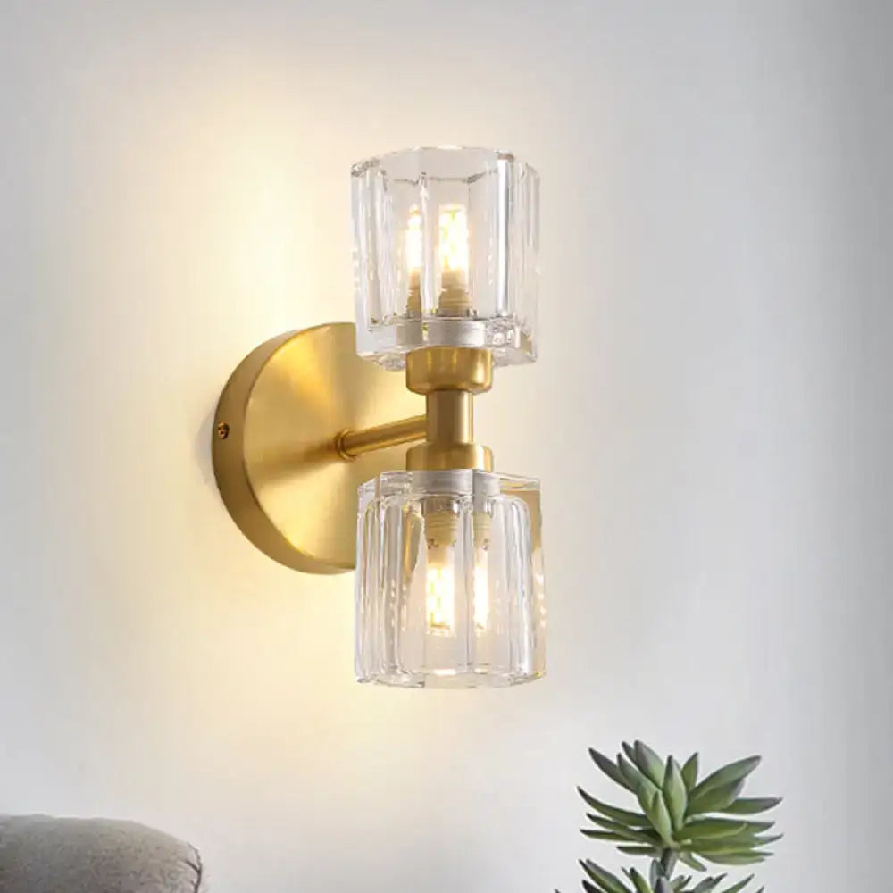 Gold Rectangular Wall Sconce