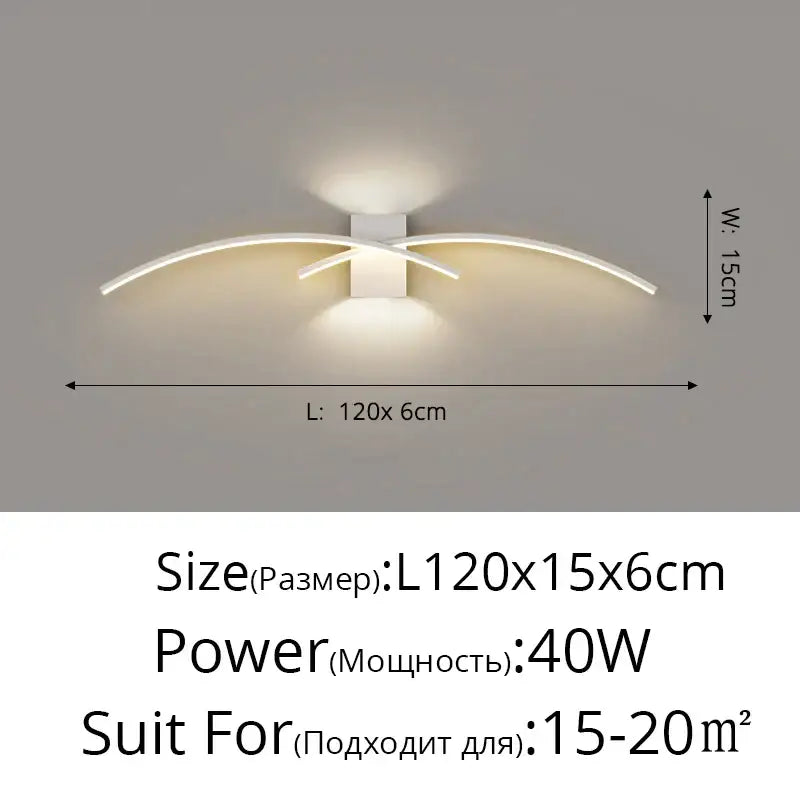 Black LED Wall Lamp Sleek Modern Bedroom Style