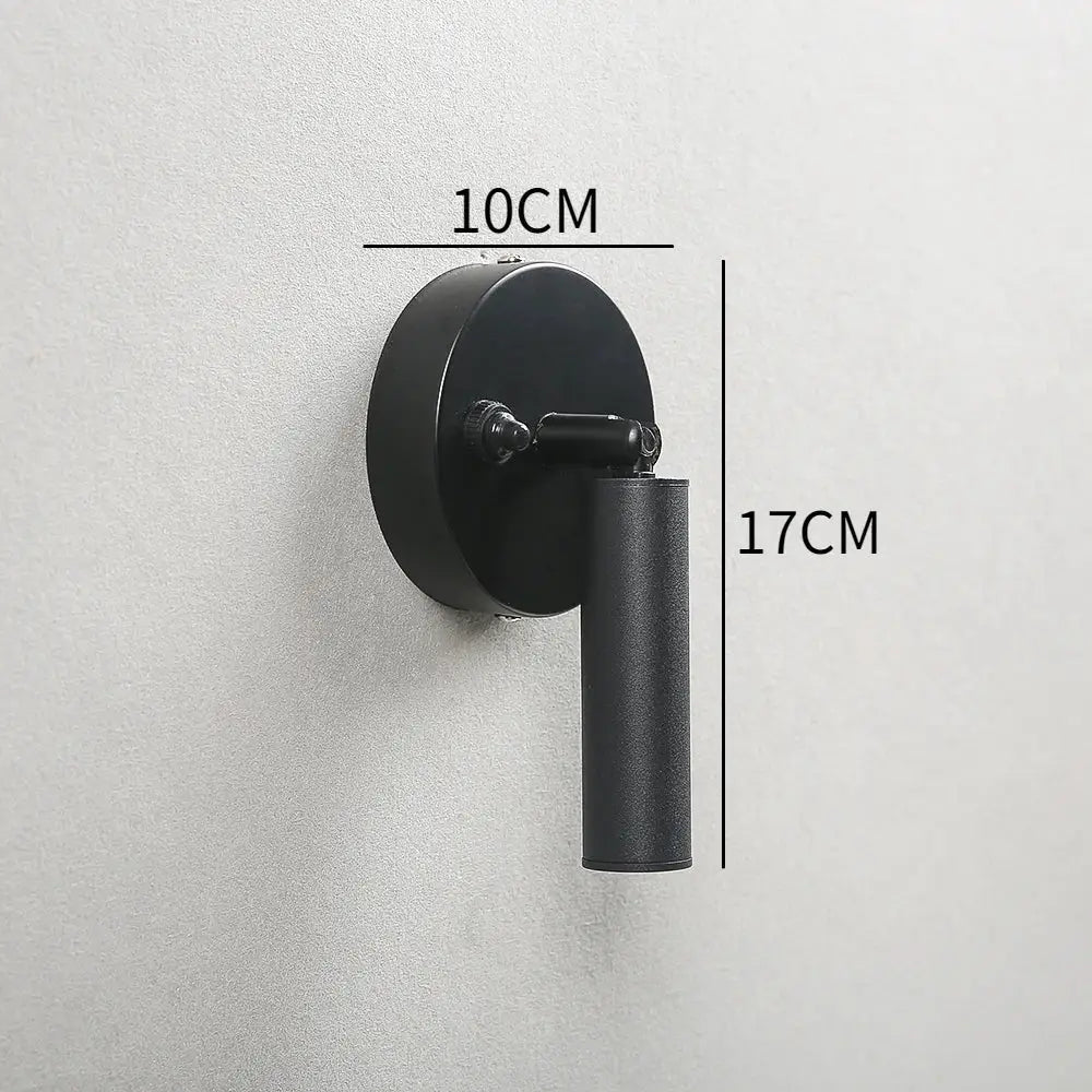 Gold LED Wall Lamp with Knob Switch Control