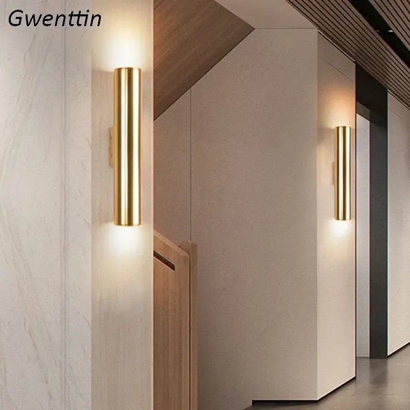 Gold LED Wall Sconce Light