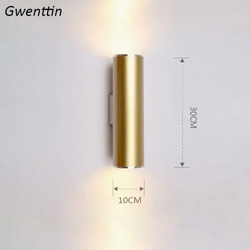 Gold LED Wall Sconce Light