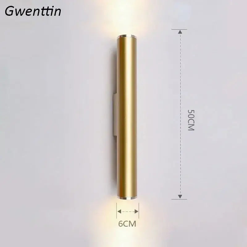Gold LED Wall Sconce Light
