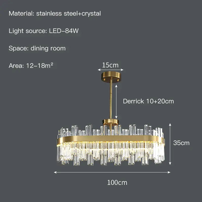 Gold Nordic Chandelier