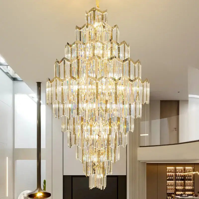 Gold Loft Crystal Chandelier