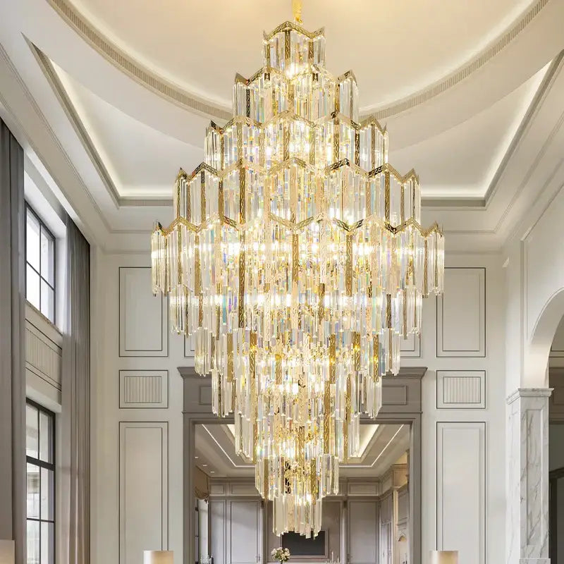 Gold Loft Crystal Chandelier