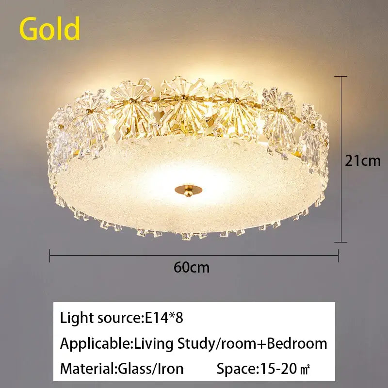 Crystal Maple Leaf Chandelier