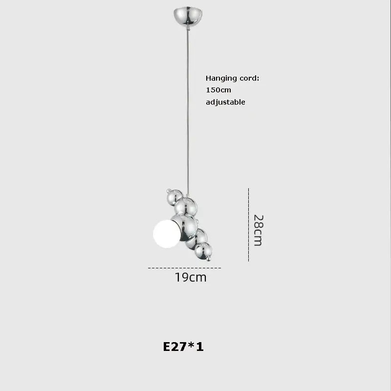 Gold Molecule Chandelier