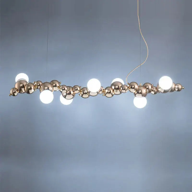 Gold Molecule Chandelier