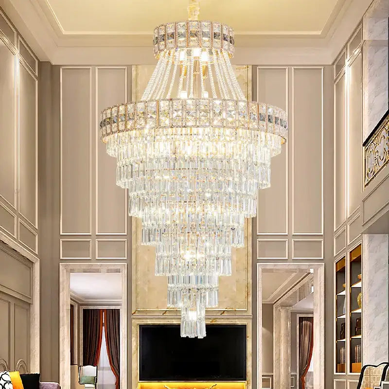 Gold Villa Crystal Chandelier