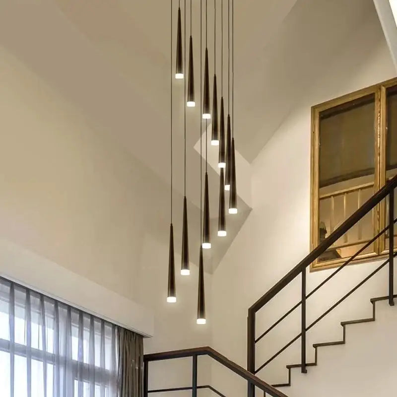 Gold Ring Pendant Light Up To 40 Rings
