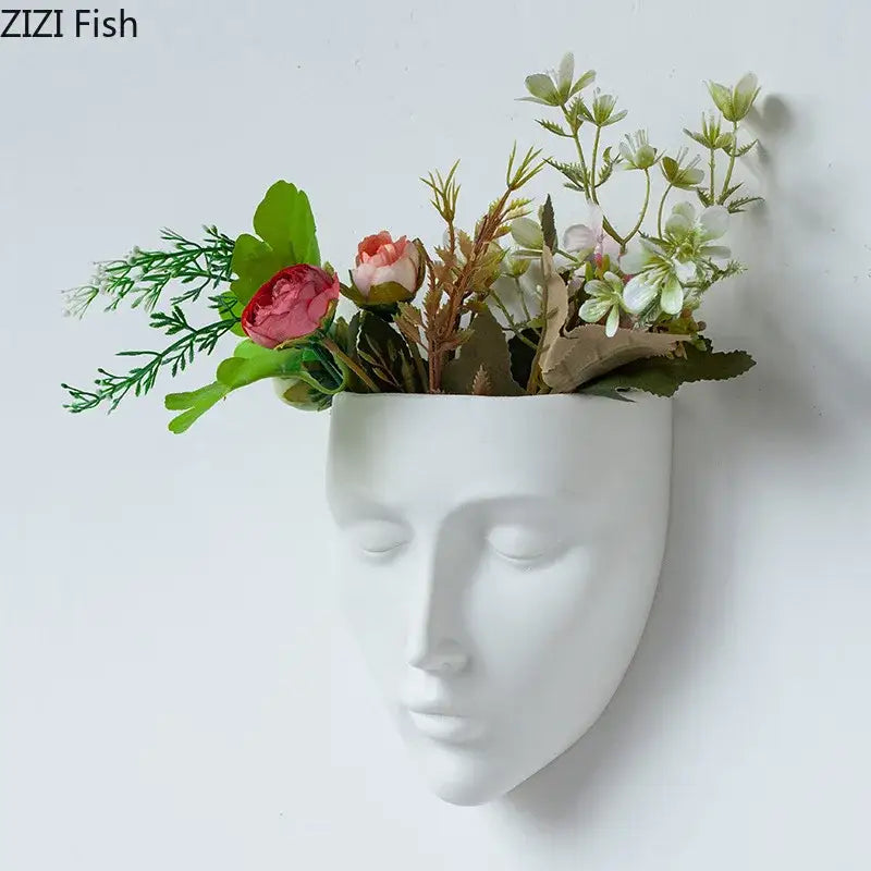 Gold Ceramic Wall Vase