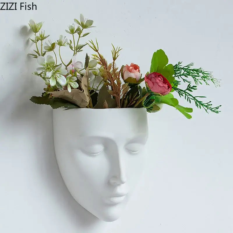 Gold Ceramic Wall Vase
