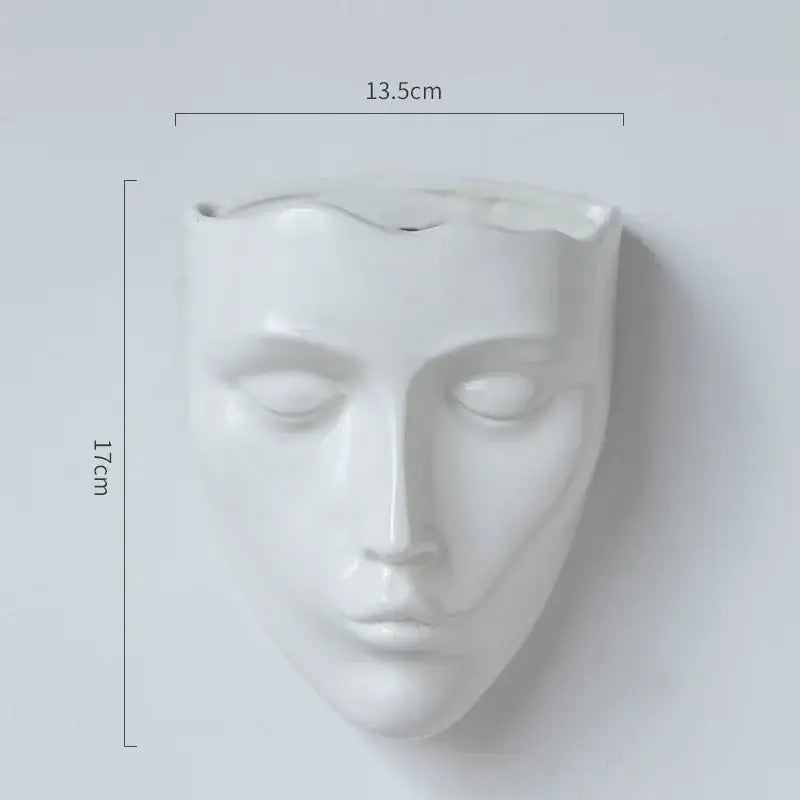 Gold Ceramic Wall Vase