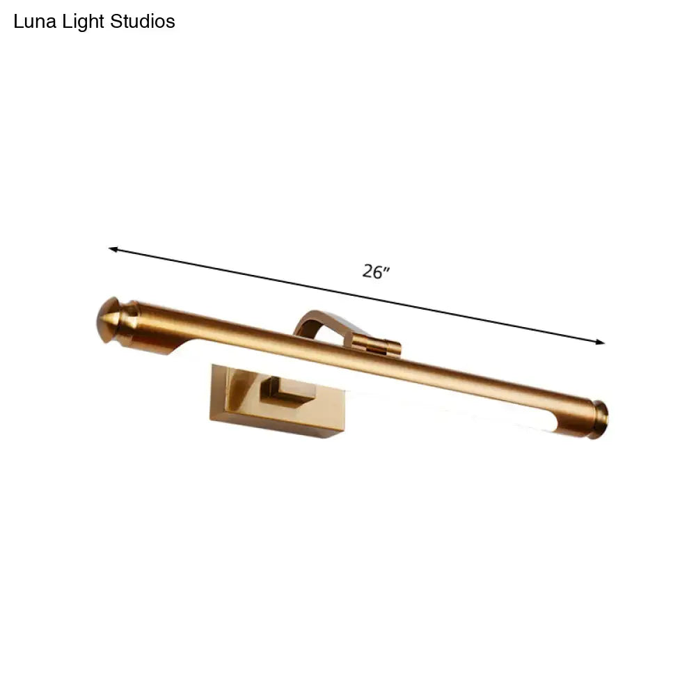 Gold Tubed Vanity Light