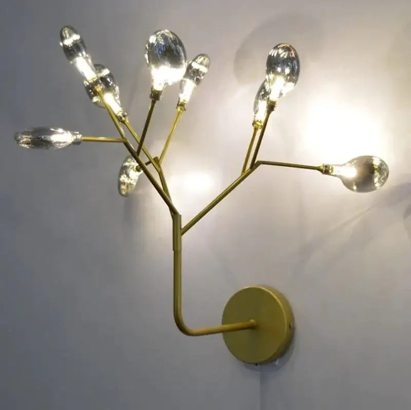 Gold Firefly Branch Wall Light