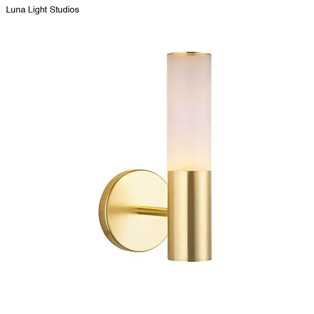 Gold Frosted Glass Lamp