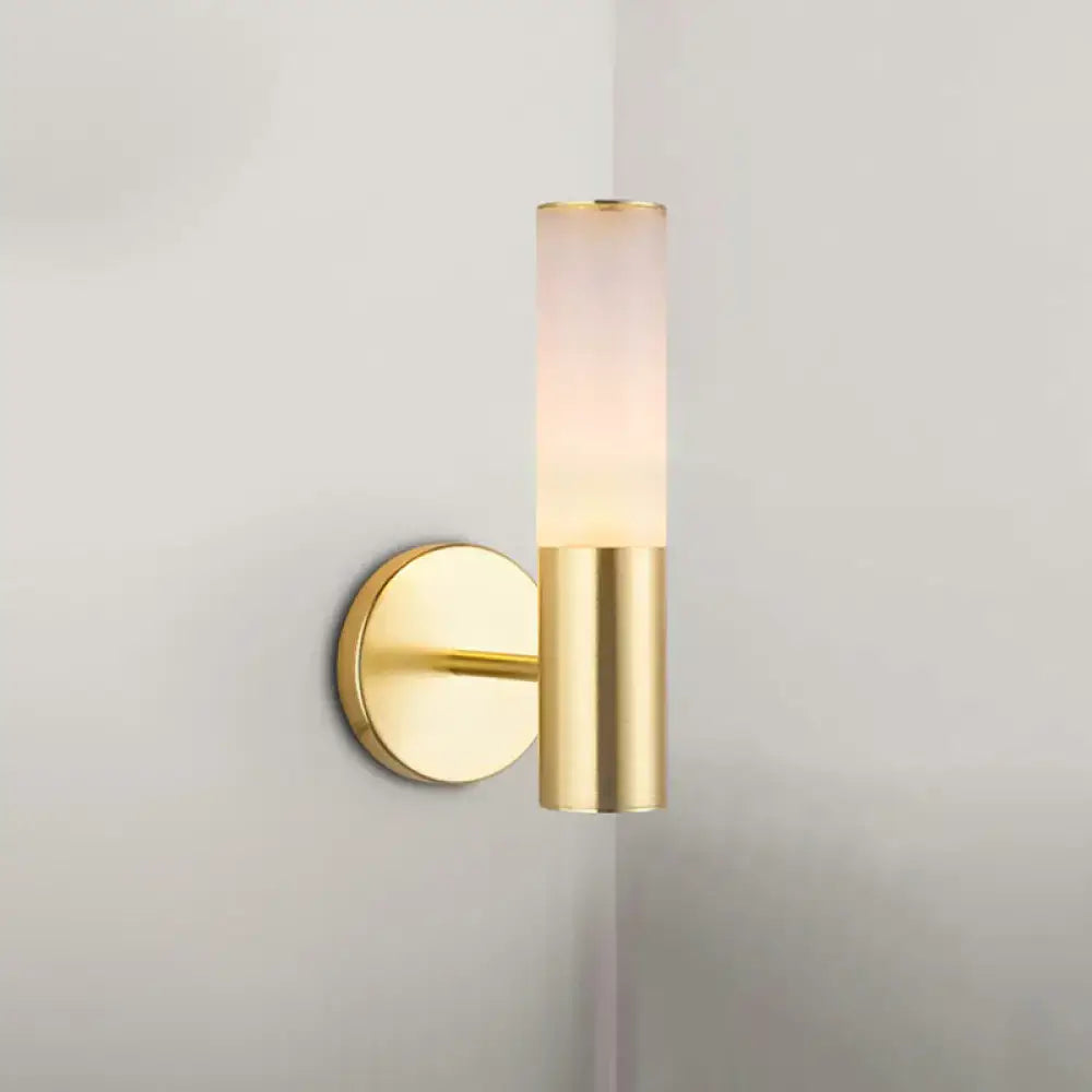 Gold Frosted Glass Lamp