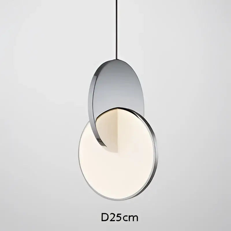 Gold Circle Pendant Light 3-Head Overlapping Discs