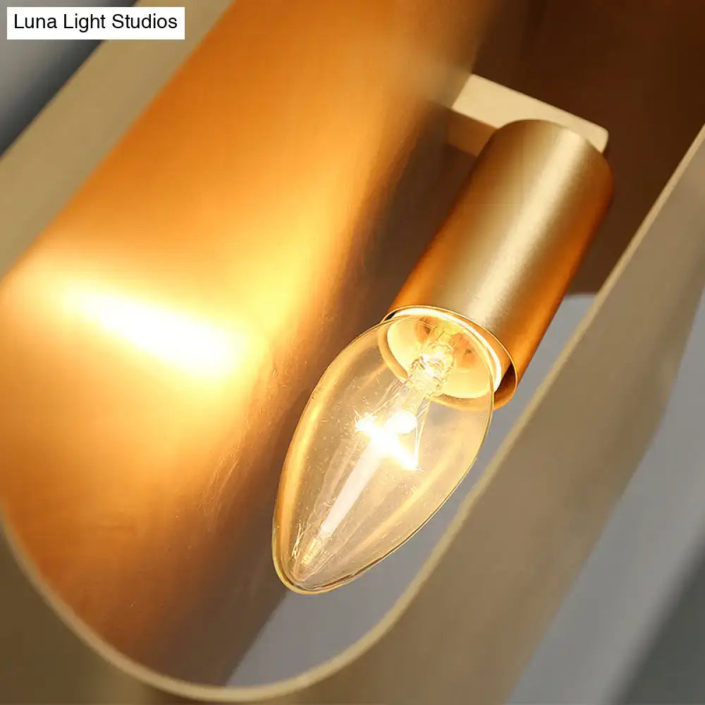 Gold Geometric G9 12-Inch Wall Sconce