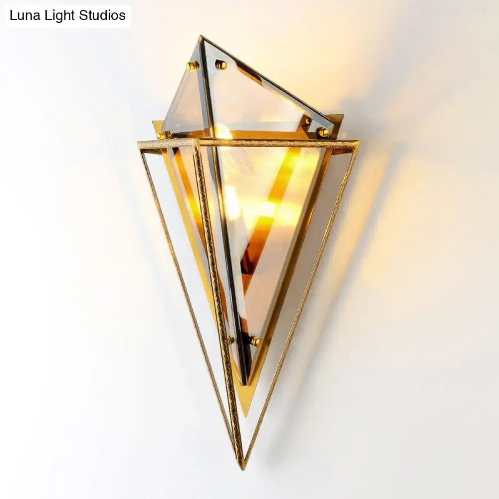 Gold Amber Wall Sconce